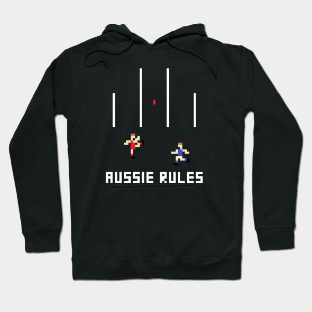 Aussie Rules Pixel Hoodie by stvieseicon